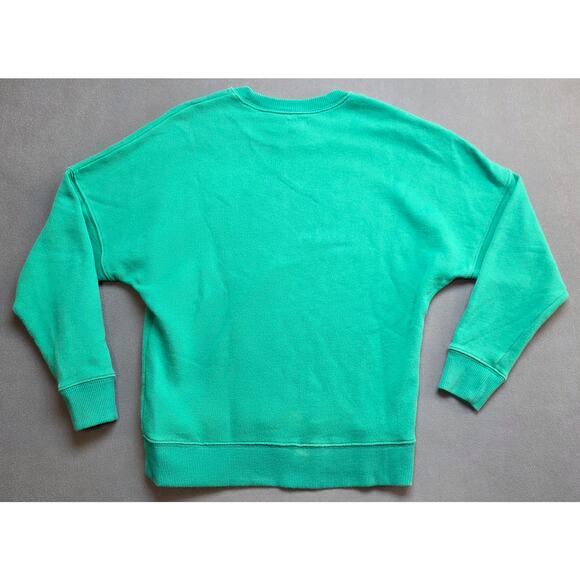 Aerie Womens XS Green Fleece Lined Sweater "Nice-Ish" Oversized - Picture 9 of 10